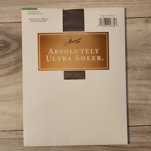 Hanes Absolutely Ultra Sheer Tights in Barely Black